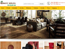 Tablet Screenshot of parketywolfel.cz